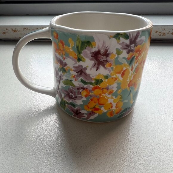 Anthropology "Dawn" Initial Mug Floral Pattern - Letter A - Picture 6 of 6